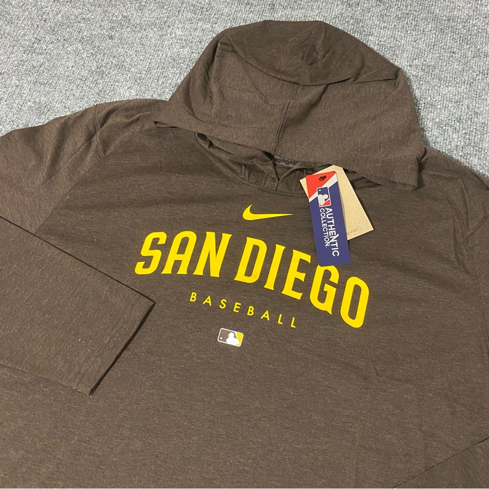 Nike San Diego Padres Mens 3XL Early Work Lightweight Players Hoodie NWT